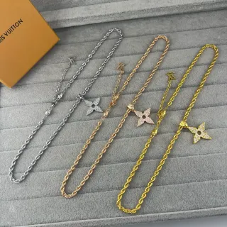 Louis Vuitton Monogram Star Rope Chain Necklace