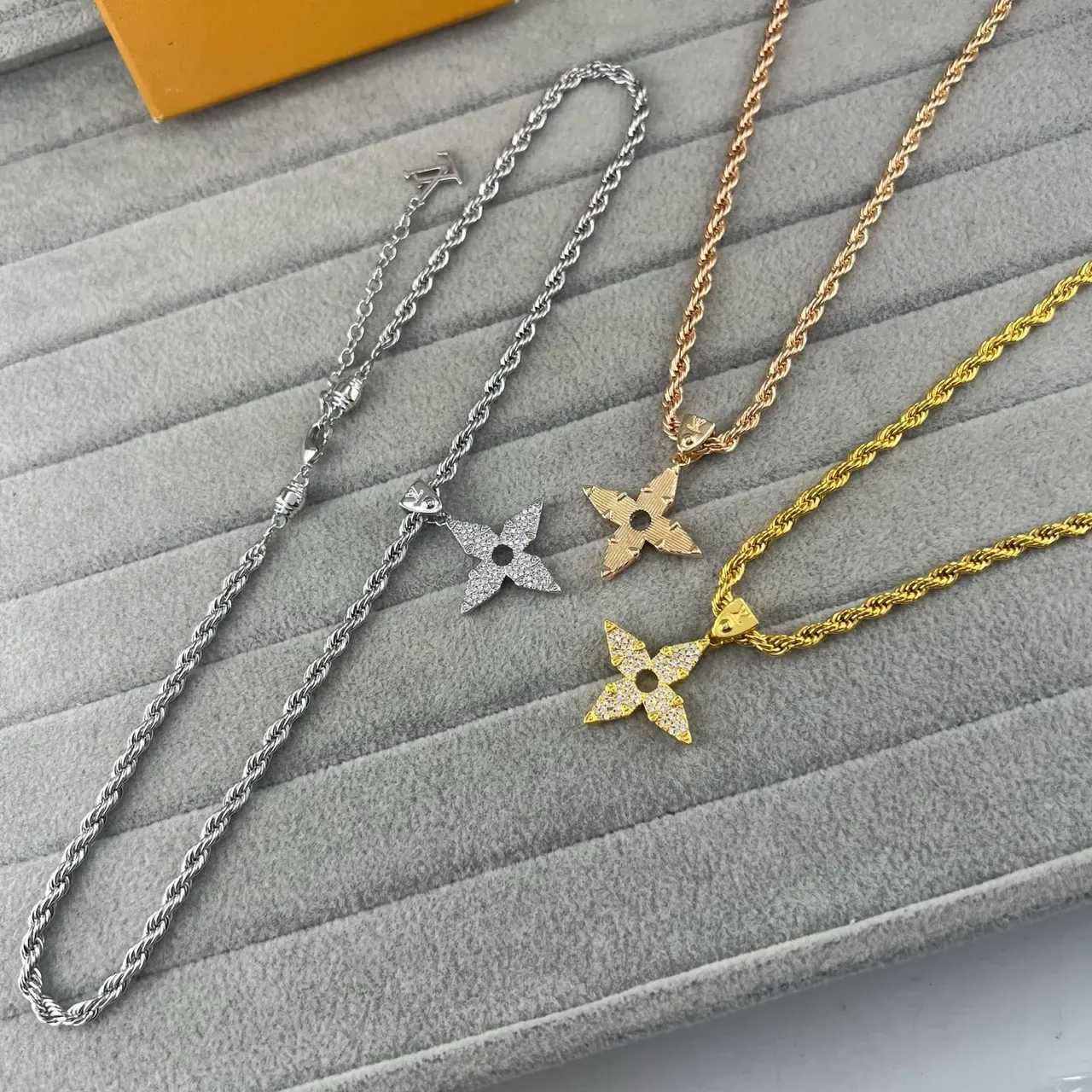 Louis Vuitton Monogram Star Rope Chain Necklace 5