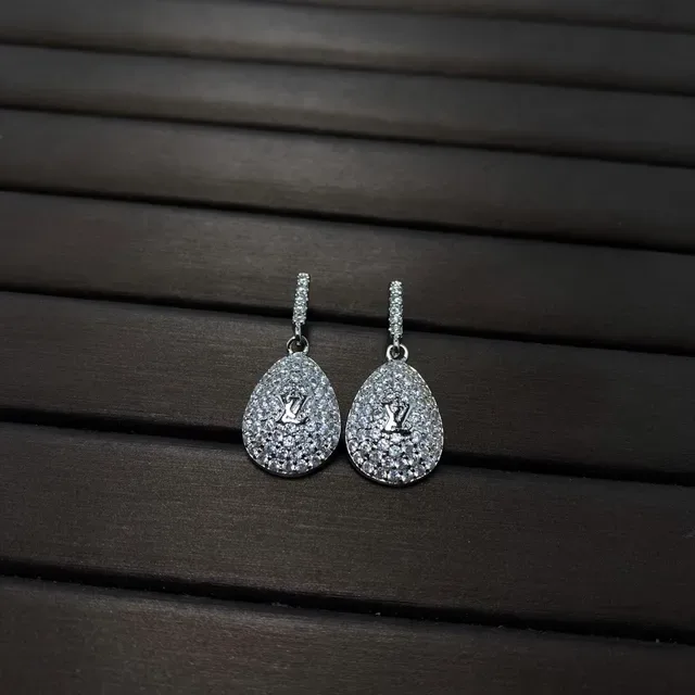 Louis Vuitton Monogram Teardrop Pavé Crystal Earrings 4