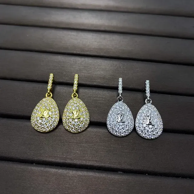 Louis Vuitton Monogram Teardrop Pavé Crystal Earrings 5