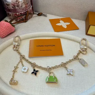 Louis Vuitton Monogram World Tour Multi-Charm Gold-Tone Bracelet