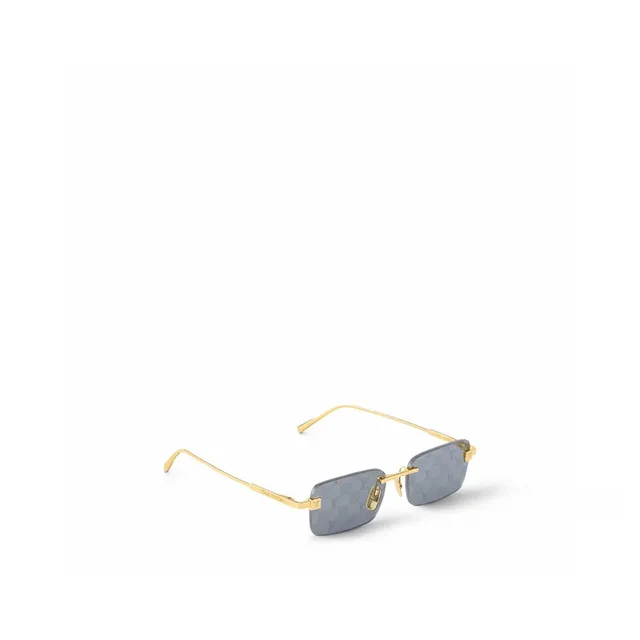 Louis Vuitton Monogrammed Lens Rectangular Rimless Sunglasses 3