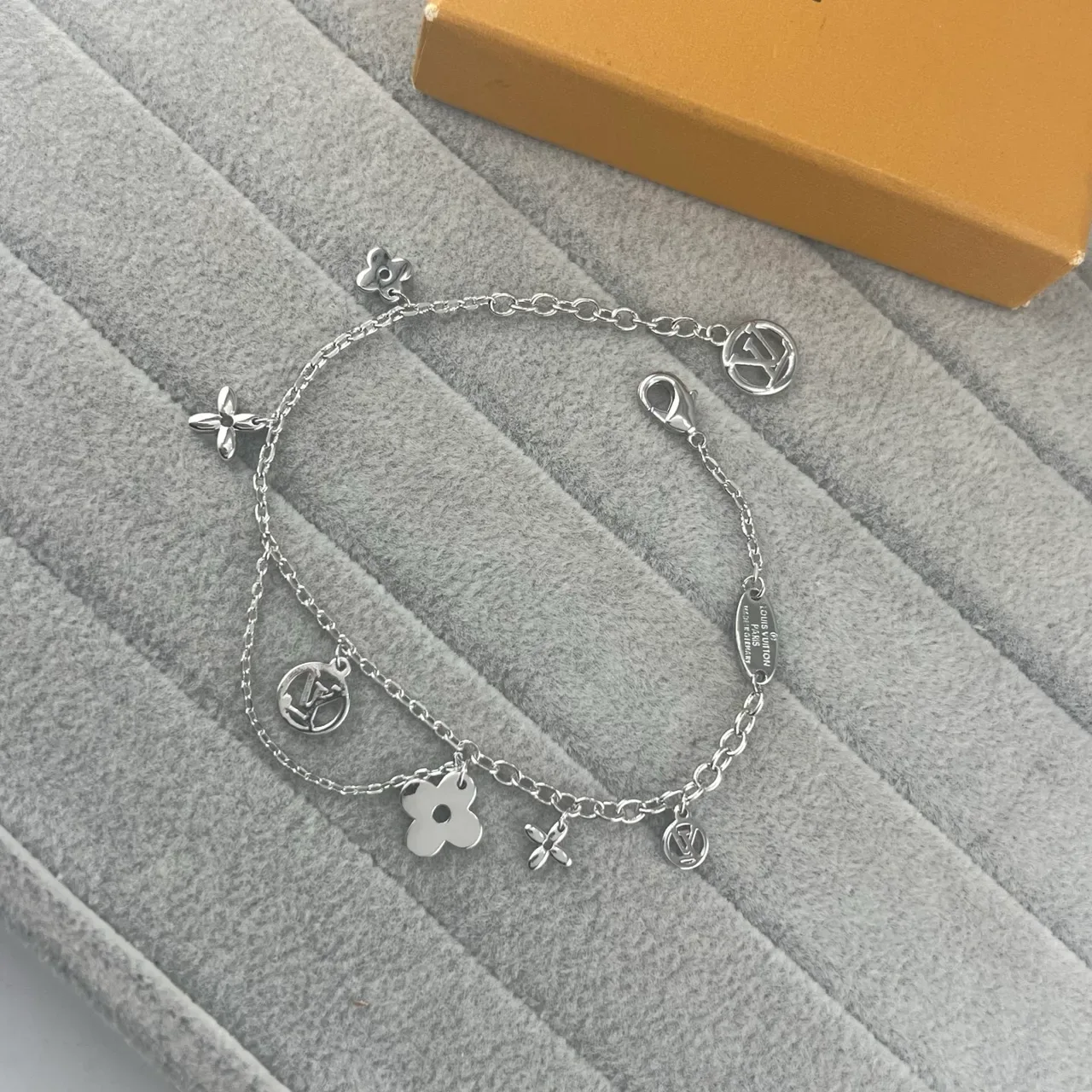 Louis Vuitton Multi-Charm Floral and Monogram Bracelet 3