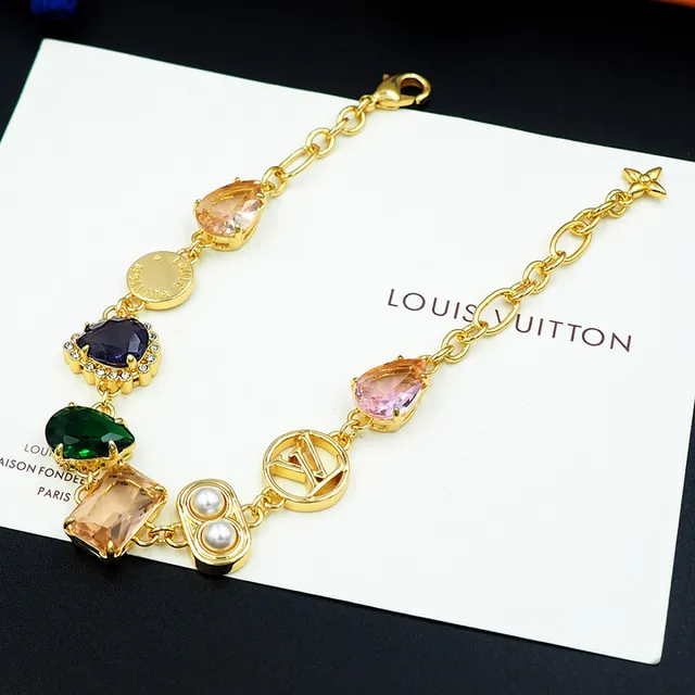 Louis Vuitton Multicolor Gemstone Charm Bracelet 3