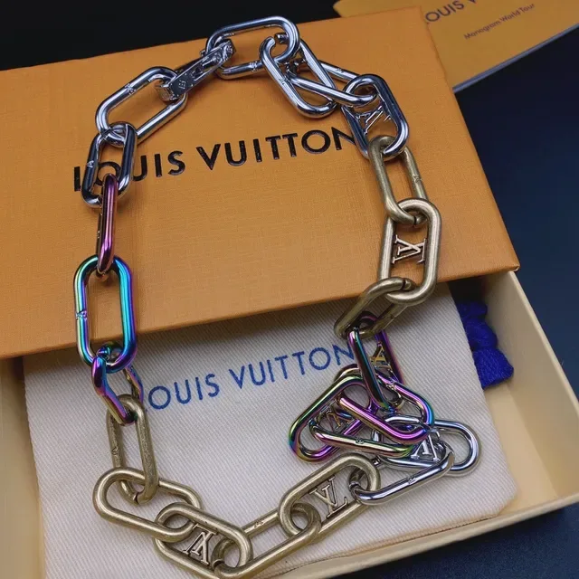 Louis Vuitton Multitone Monogram Chain Necklace 3