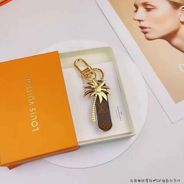 Louis Vuitton Palm Tree Brown Gold Monogram Canvas Charm Phone Case 6
