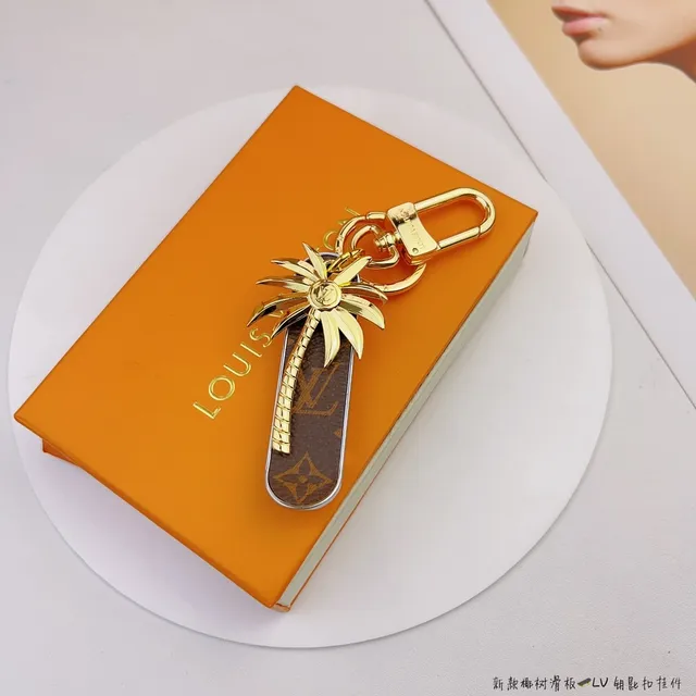 Louis Vuitton Palm Tree Brown Gold Monogram Canvas Charm Phone Case 7