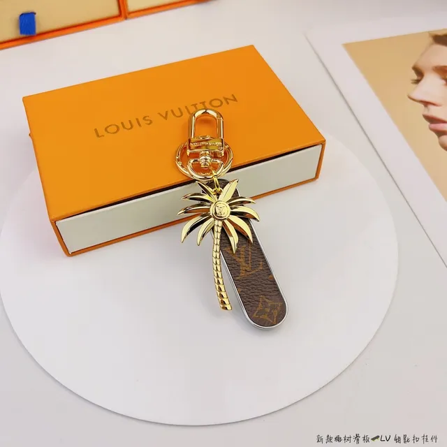 Louis Vuitton Palm Tree Brown Gold Monogram Canvas Charm Phone Case 8