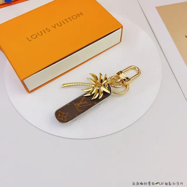 Louis Vuitton Palm Tree Brown Gold Monogram Canvas Charm Phone Case 9