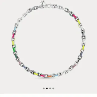 Louis Vuitton Paradise Chain Multicolor Enamel Necklace