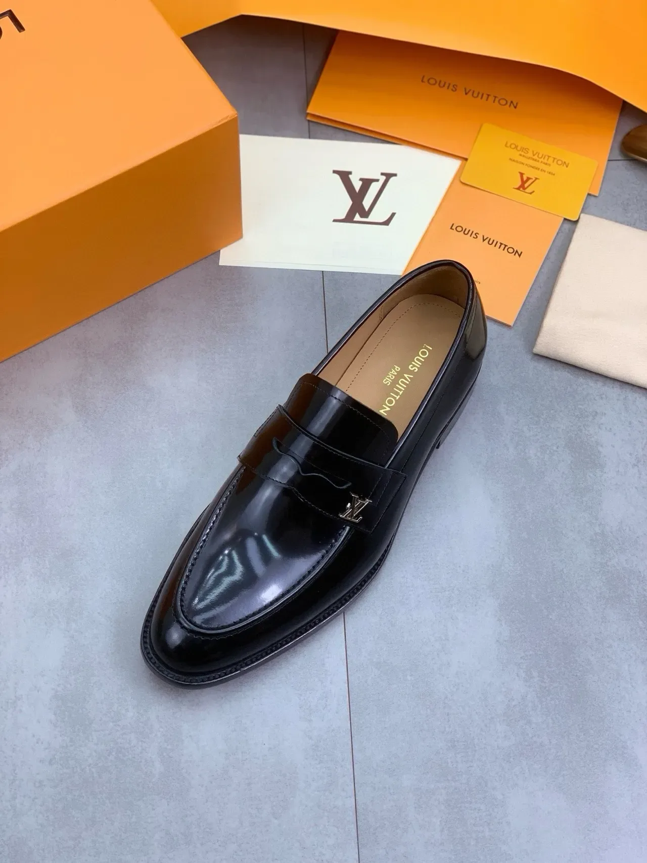 Louis Vuitton Patent Leather Monogram Buckle Loafer 4