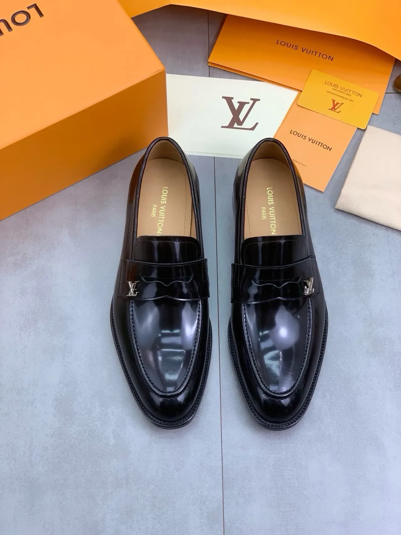 Louis Vuitton Patent Leather Monogram Buckle Loafer 5