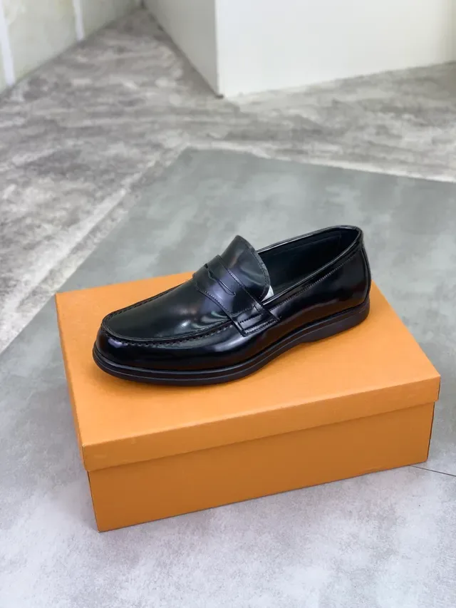 Louis Vuitton Penny Loafer Black Patent Leather Loafers 4