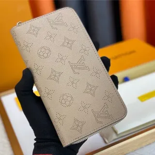 Louis Vuitton Perforated Monogram Beige Long Wallet