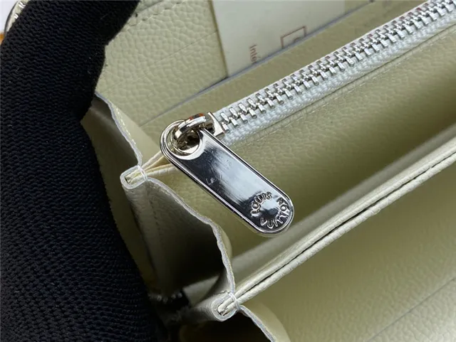 Louis Vuitton Perforated Monogram Beige Long Wallet 23