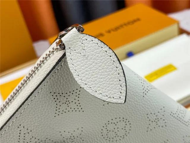 Louis Vuitton Perforated Monogram Beige Long Wallet 24