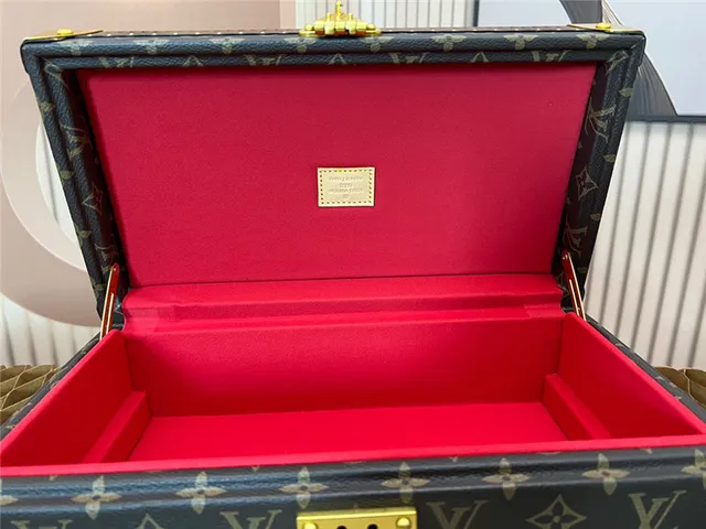 Louis Vuitton Petite Malle Damier Graphite Trunk Suitcase 20