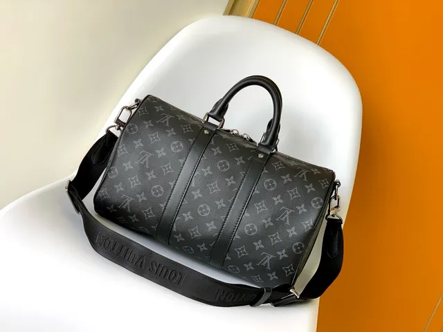 Louis Vuitton Pillow Noir Gris Monogram Canvas Cylindrique Boston Bag 6