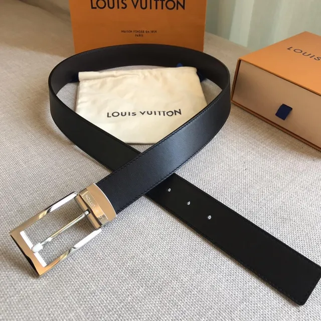 Louis Vuitton Reversible Belt Brown Monogram Gold Leather Belt 3