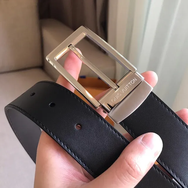 Louis Vuitton Reversible Belt Brown Monogram Gold Leather Belt 6
