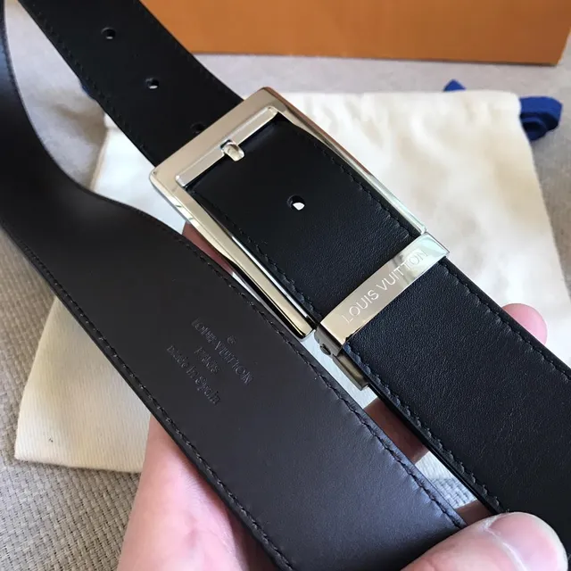 Louis Vuitton Reversible Belt Brown Monogram Gold Leather Belt 8
