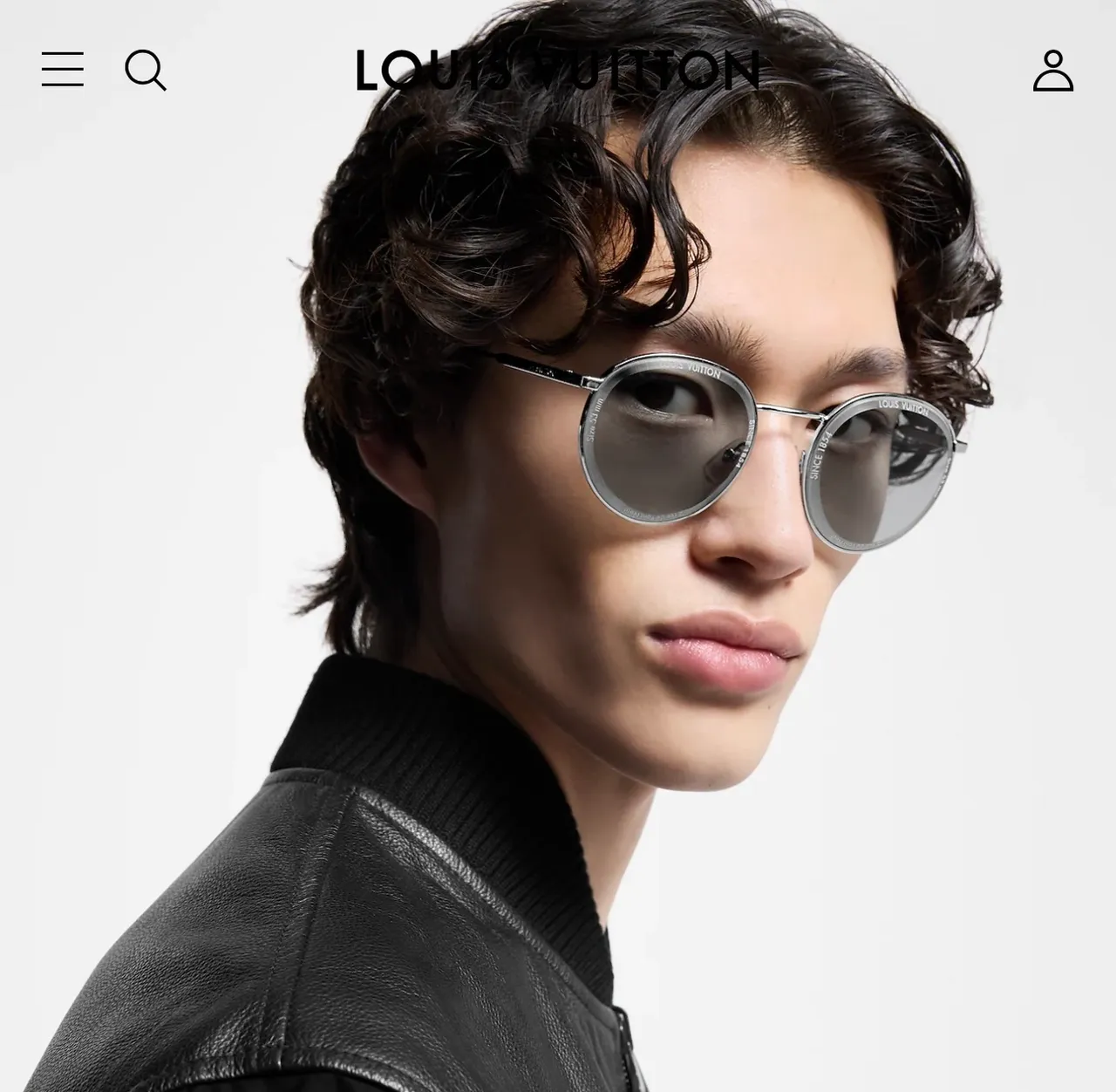 Louis Vuitton lunettes de soleil rondes en métal doré avec miroir ambre 2
