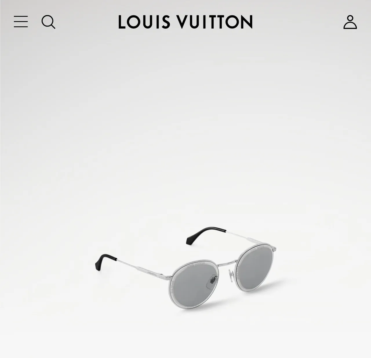 Louis Vuitton lunettes de soleil rondes en métal doré avec miroir ambre 3