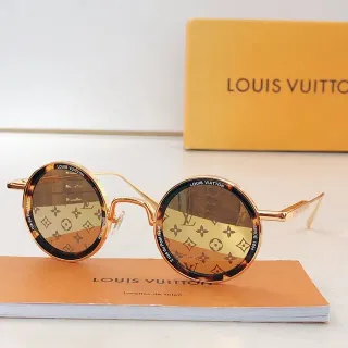 Louis Vuitton Round Monogram Mirrored Sunglasses