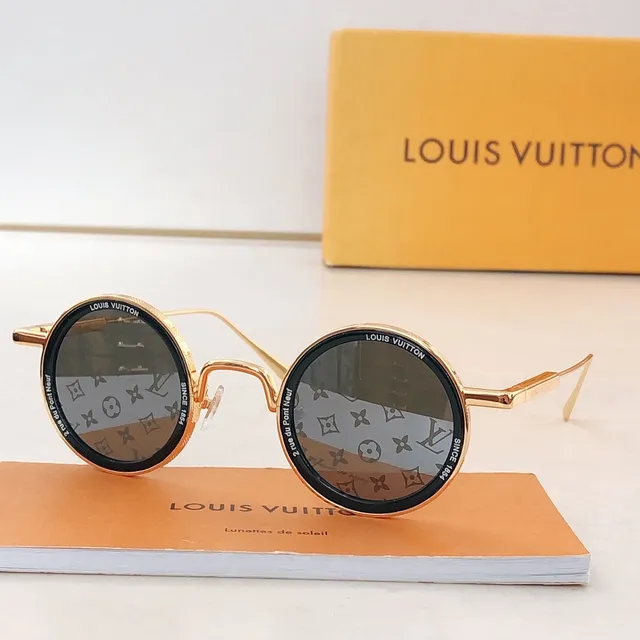 Louis Vuitton Round Monogram Mirrored Sunglasses 8