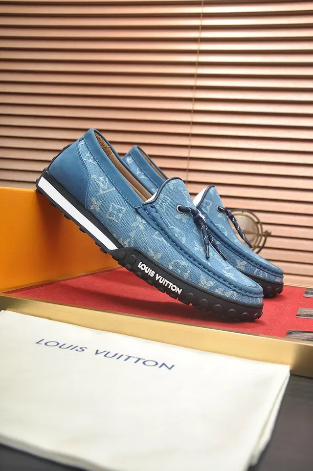 Louis Vuitton Run Away Denim-Blue Monogram Loafer 3