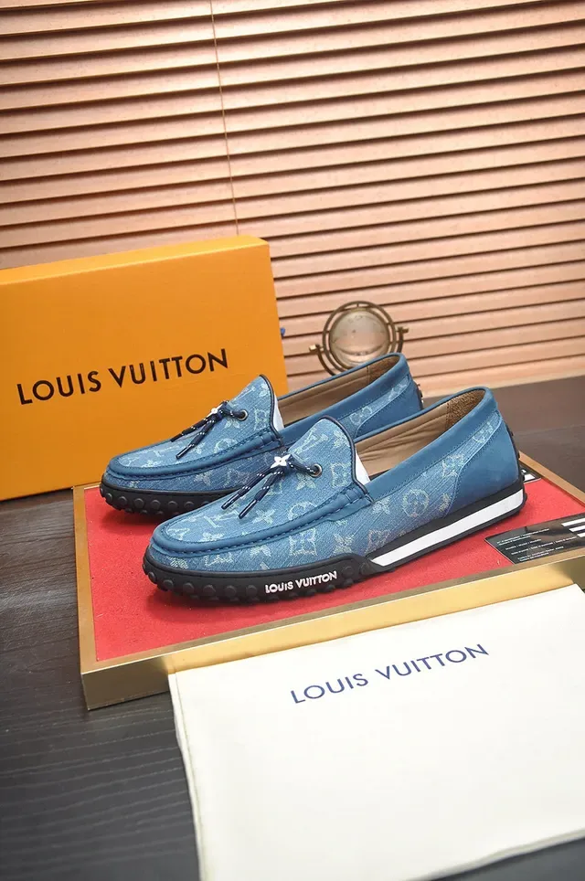 Louis Vuitton Run Away Denim-Blue Monogram Loafer 4