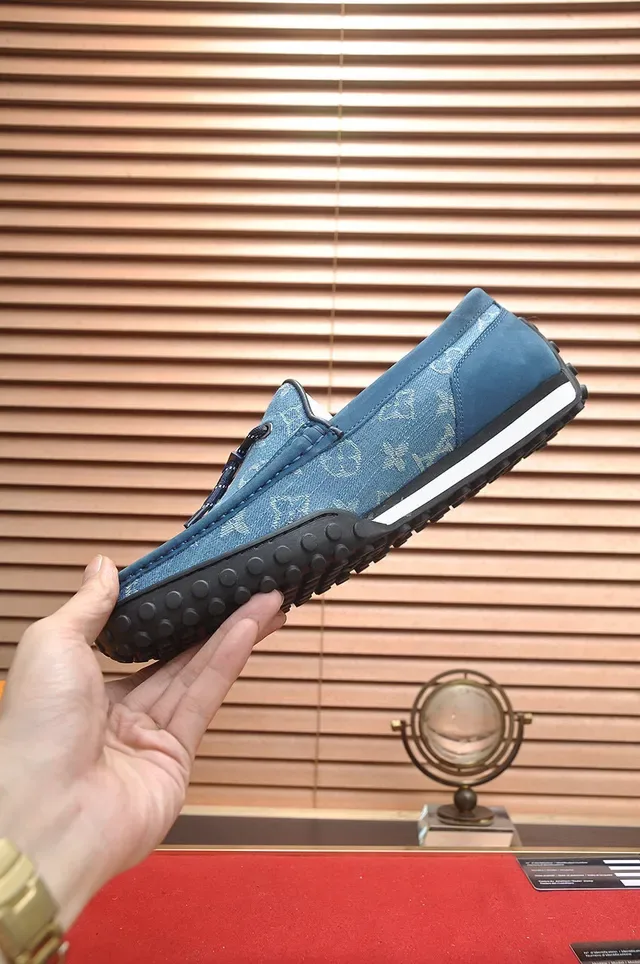 Louis Vuitton Run Away Denim-Blue Monogram Loafer 5
