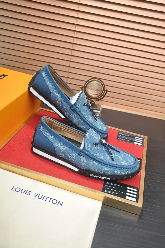 Louis Vuitton Run Away Denim-Blue Monogram Loafer 6