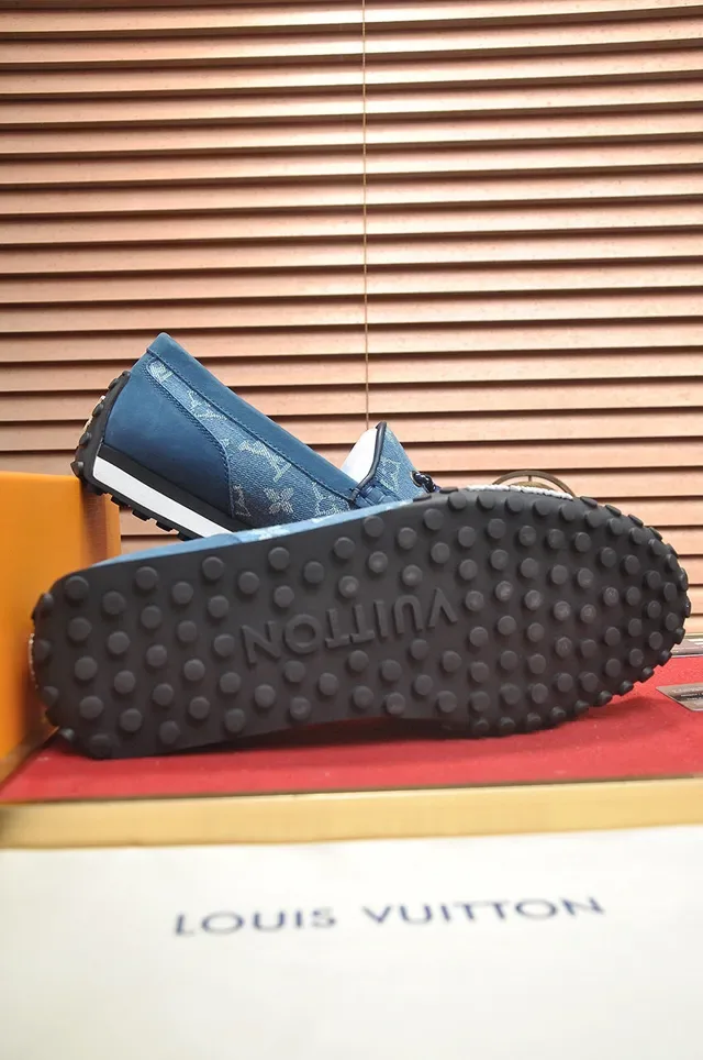 Louis Vuitton Run Away Denim-Blue Monogram Loafer 7