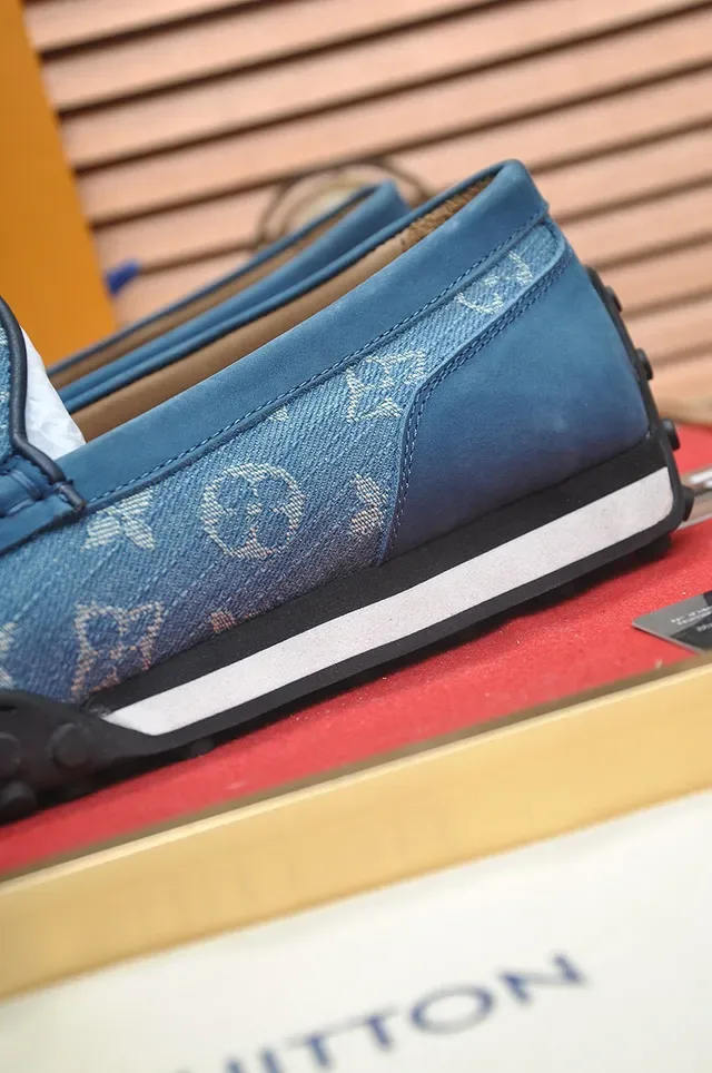 Louis Vuitton Run Away Denim-Blue Monogram Loafer 9