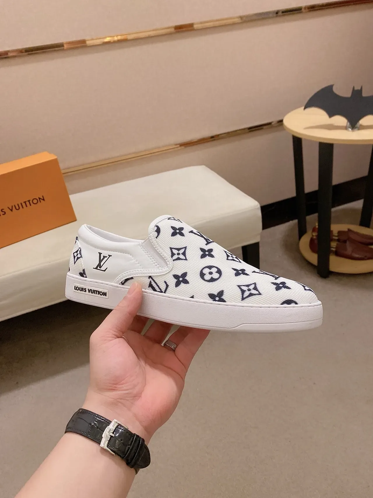Louis Vuitton Run Away Monogram Canvas Slip-On Lifestyle Sneakers 4