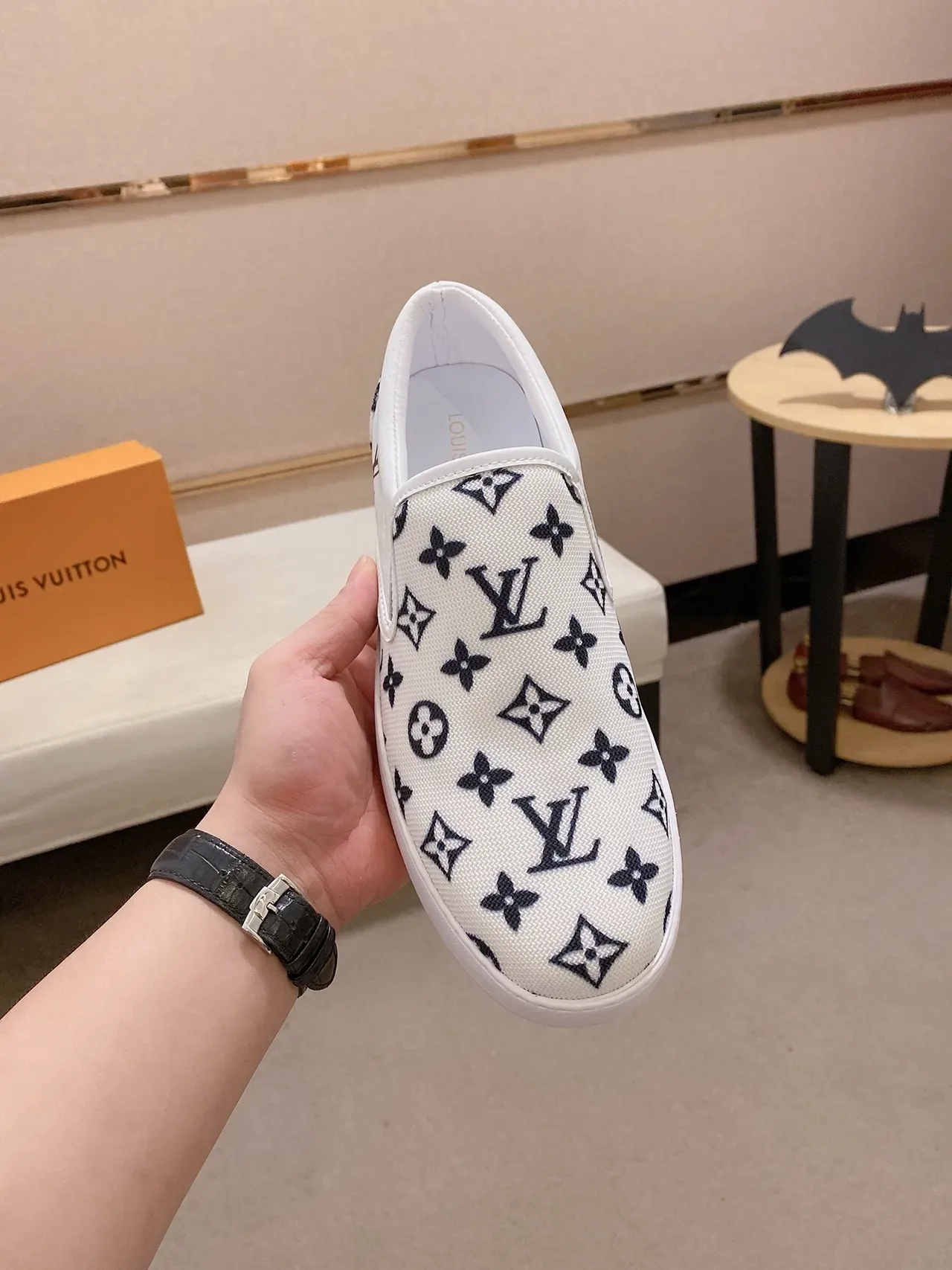 Louis Vuitton Run Away Monogram Canvas Slip-On Lifestyle Sneakers 5