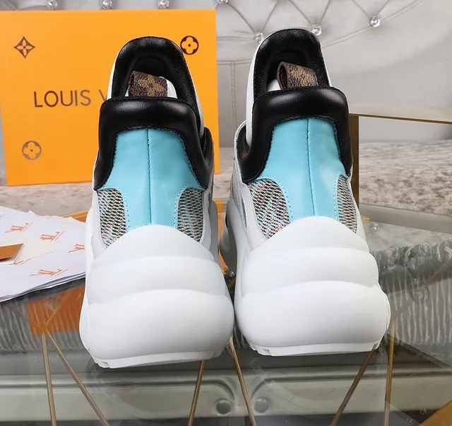 Louis Vuitton Run Away Multicolor Woven Mesh Chunky Sneakers 2