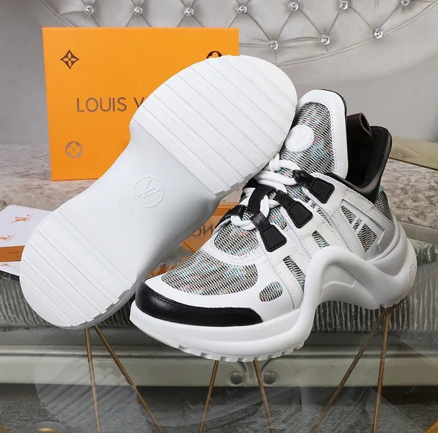 Louis Vuitton Run Away Multicolor Woven Mesh Chunky Sneakers 4