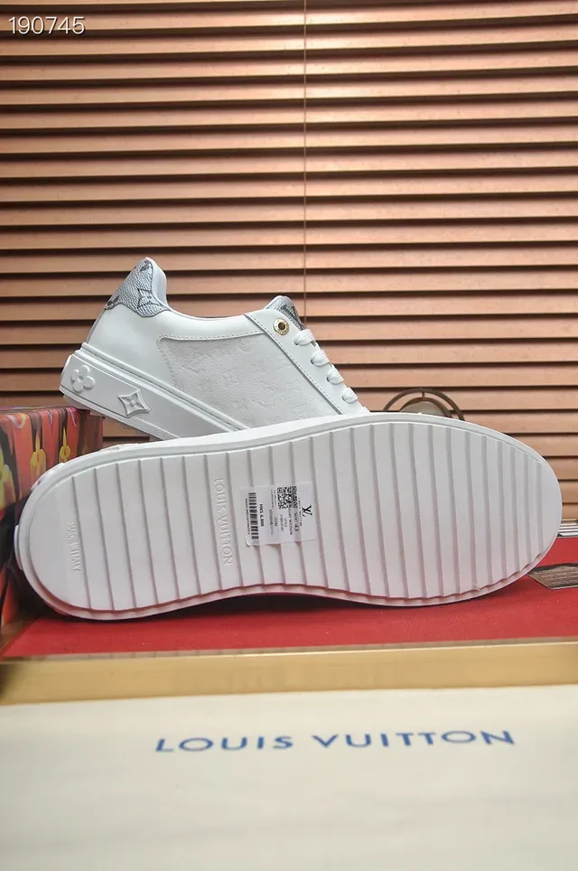 Louis Vuitton Run Away White Embossed Monogram Lifestyle Sneakers 2