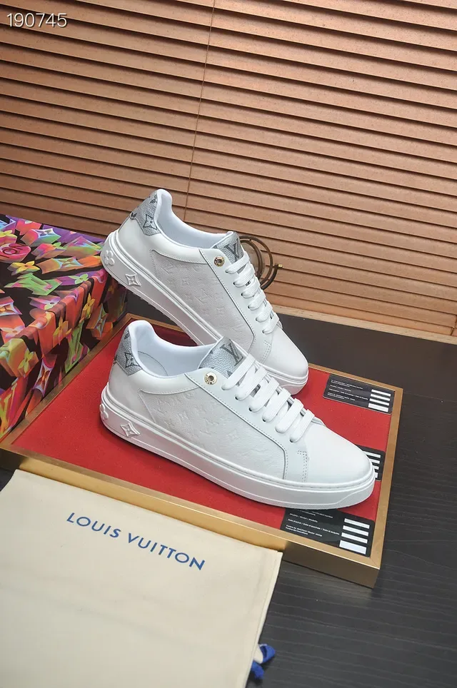 Louis Vuitton Run Away White Embossed Monogram Lifestyle Sneakers 5