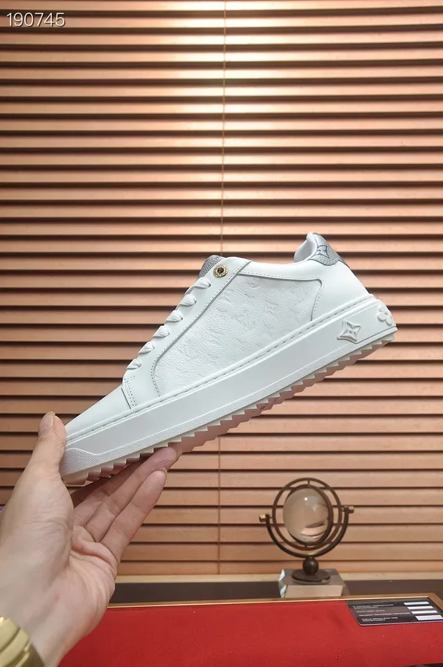 Louis Vuitton Run Away White Embossed Monogram Lifestyle Sneakers 6