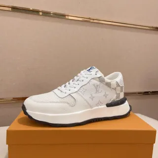 Louis Vuitton Run Away White Monogram and Damier Lifestyle Sneakers