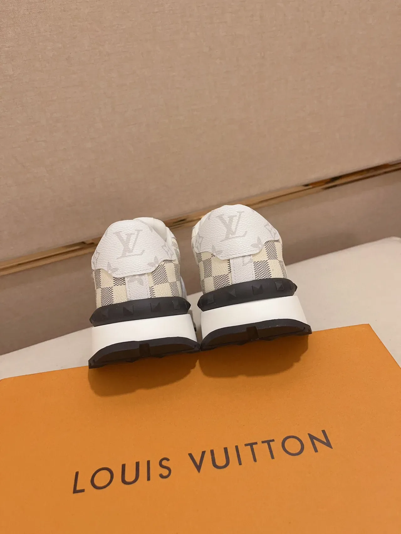 Louis Vuitton Run Away White Monogram and Damier Lifestyle Sneakers 9