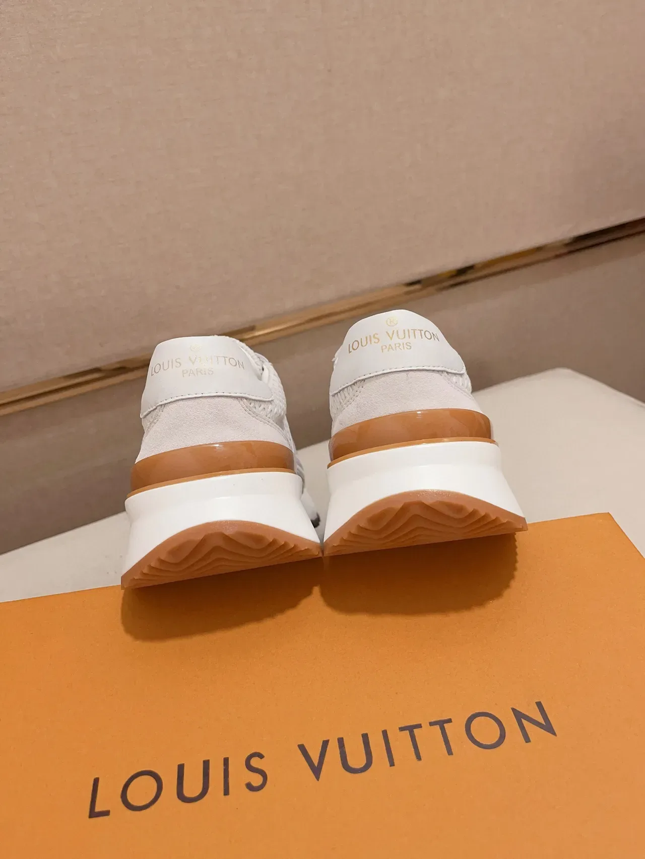 Louis Vuitton Run Away White Woven Knit Lifestyle Sneakers 8
