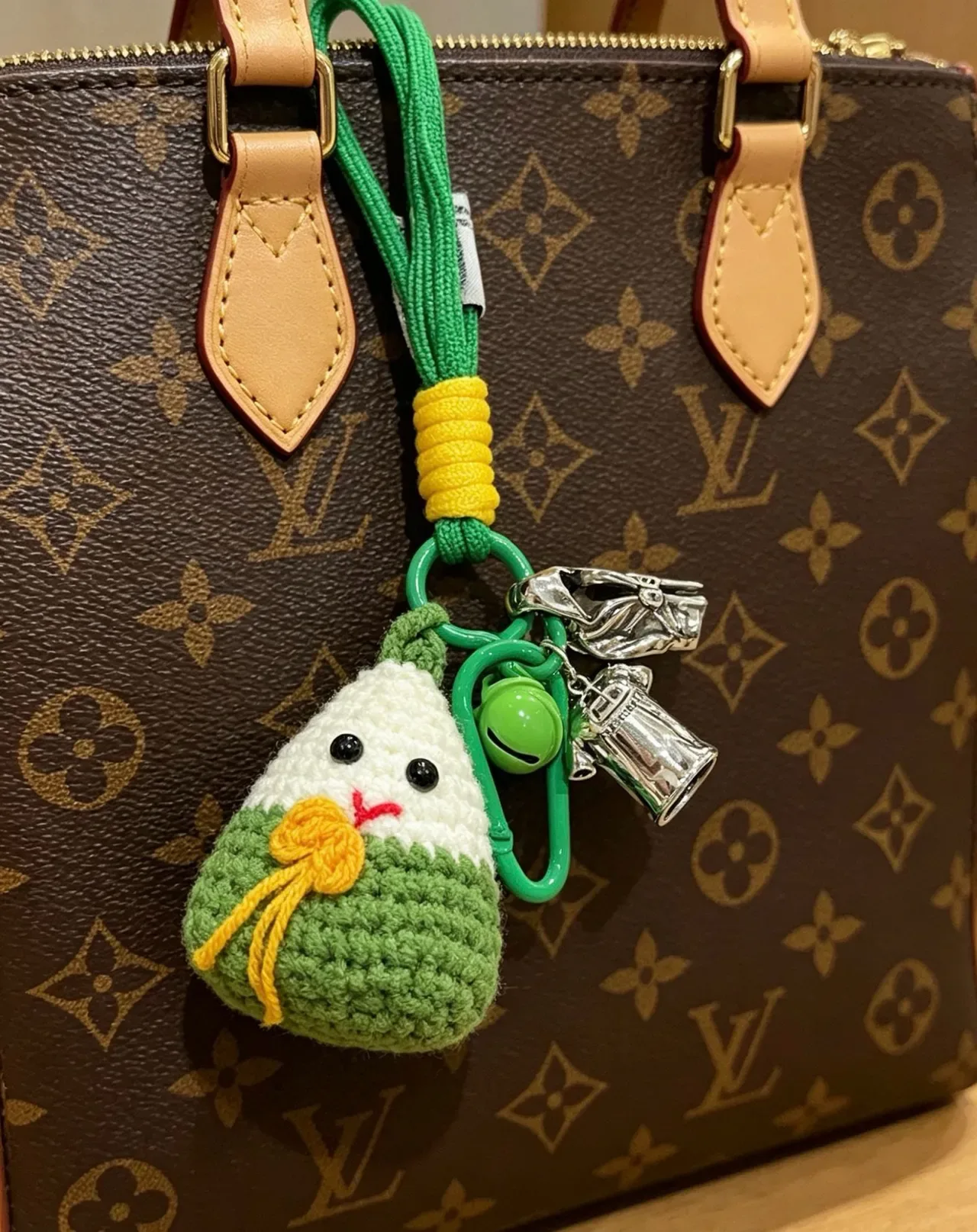 Louis Vuitton Speedy Boston Marrom Bege Lona Monograma Borda de Couro Tan Bolsa Boston 6