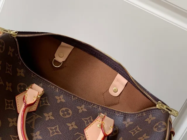 Louis Vuitton Speedy Monogram Canvas Brown and Tan Boston Bag 2