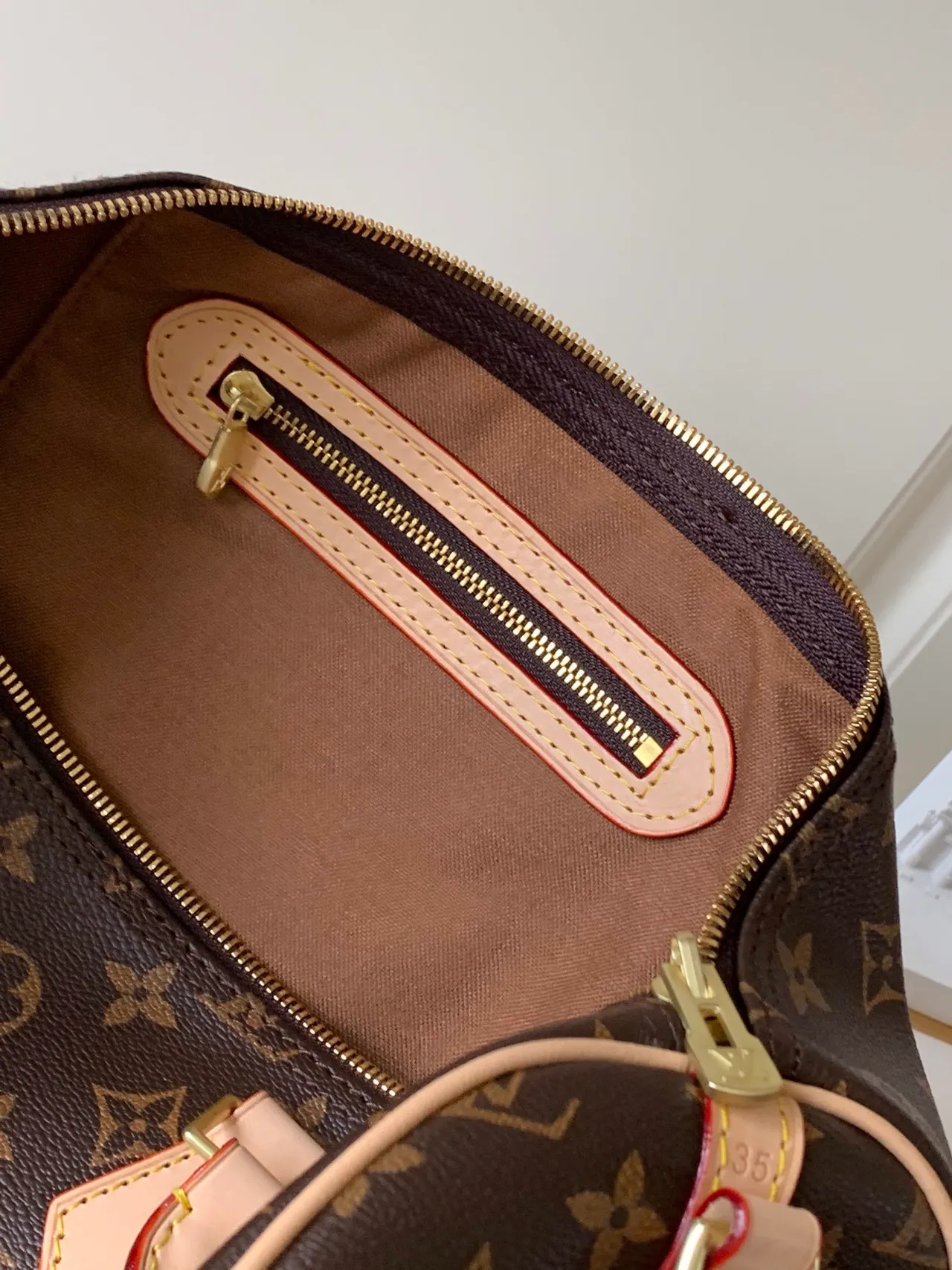 Louis Vuitton Speedy Monogram Canvas Brown and Tan Boston Bag 7