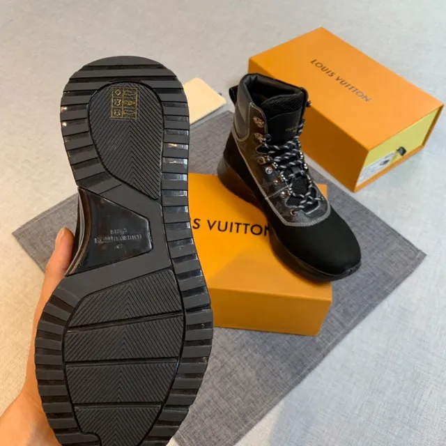 Louis Vuitton Trail Boot Black Monogram Canvas Hiking Boots 5