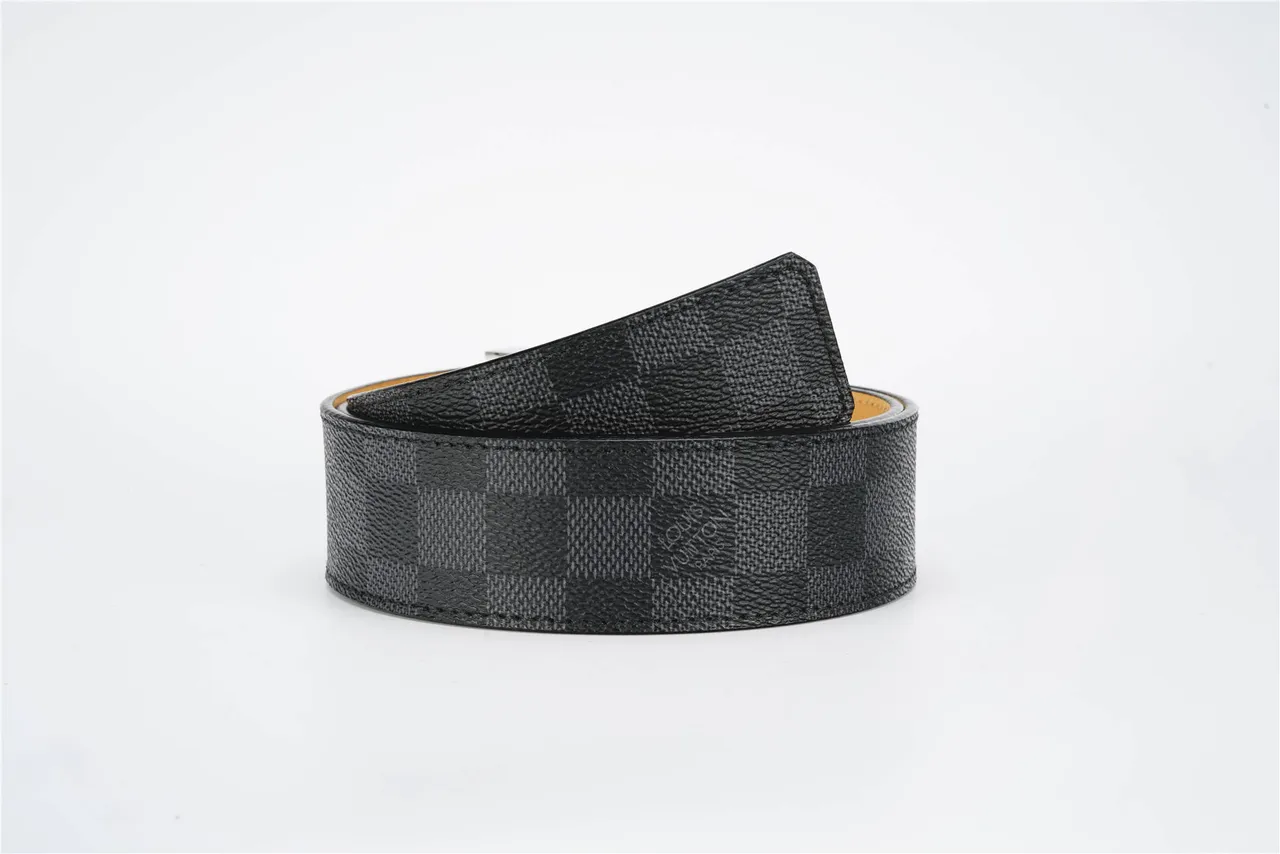 Louis Vuitton Turnlock Belt Damier Graphite Leather Belt 3